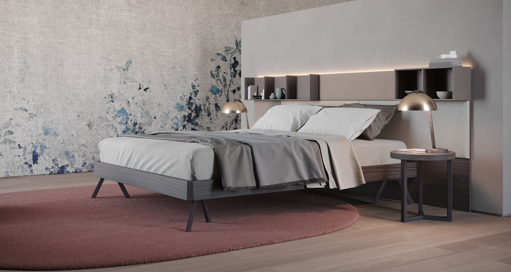 • Camera con letto una piazza e mezza | Scopri le collezioni d'arredo per le tue camere da letto - Giessegi.it - camera con letto una piazza e mezza
