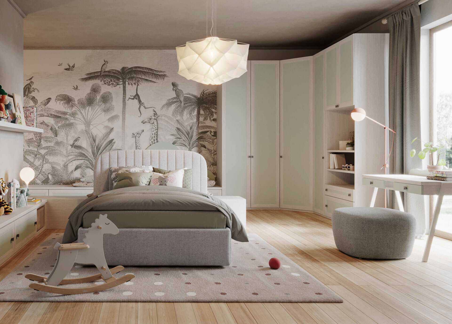 • Cameretta con letto una piazza e mezza | Entra e scopri l'arredamento perfetto per la tua cameretta - Giessegi.it - cameretta con letto una piazza e mezza