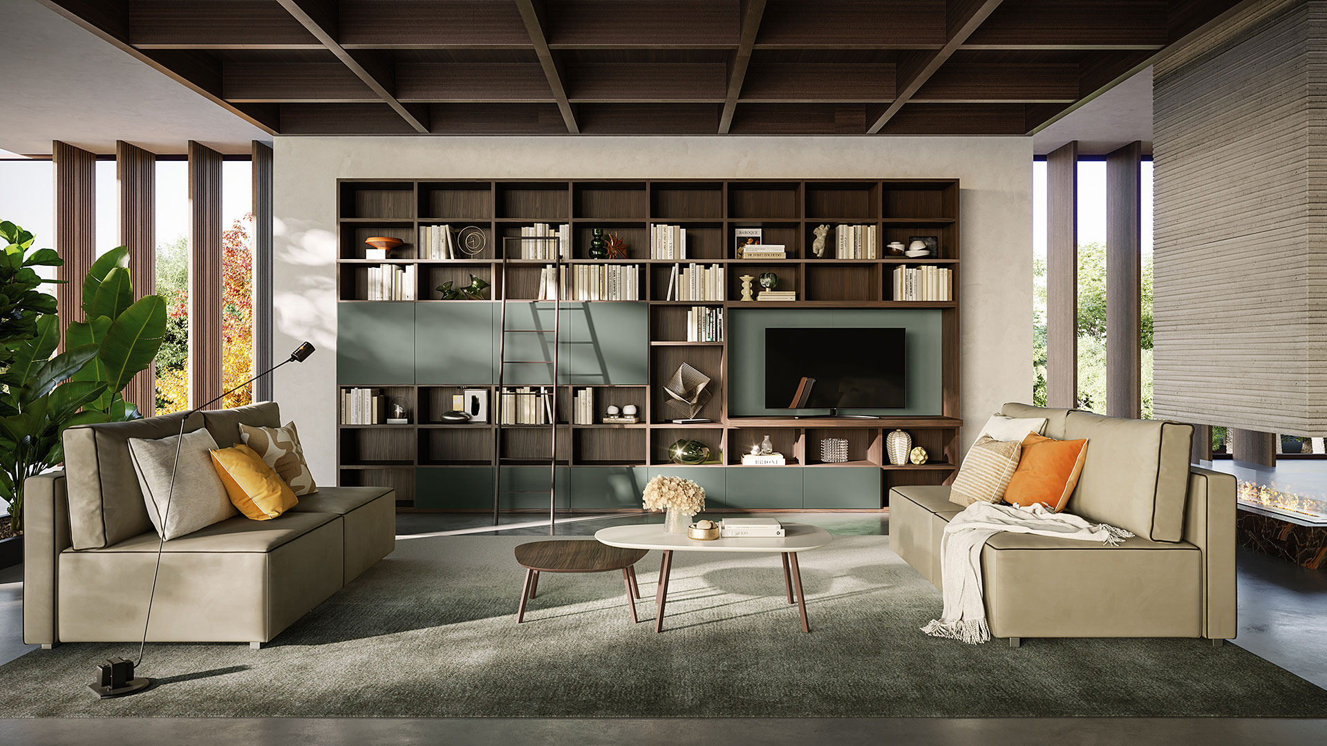 Librerie per il living: armonia tra funzionalità ed estetica