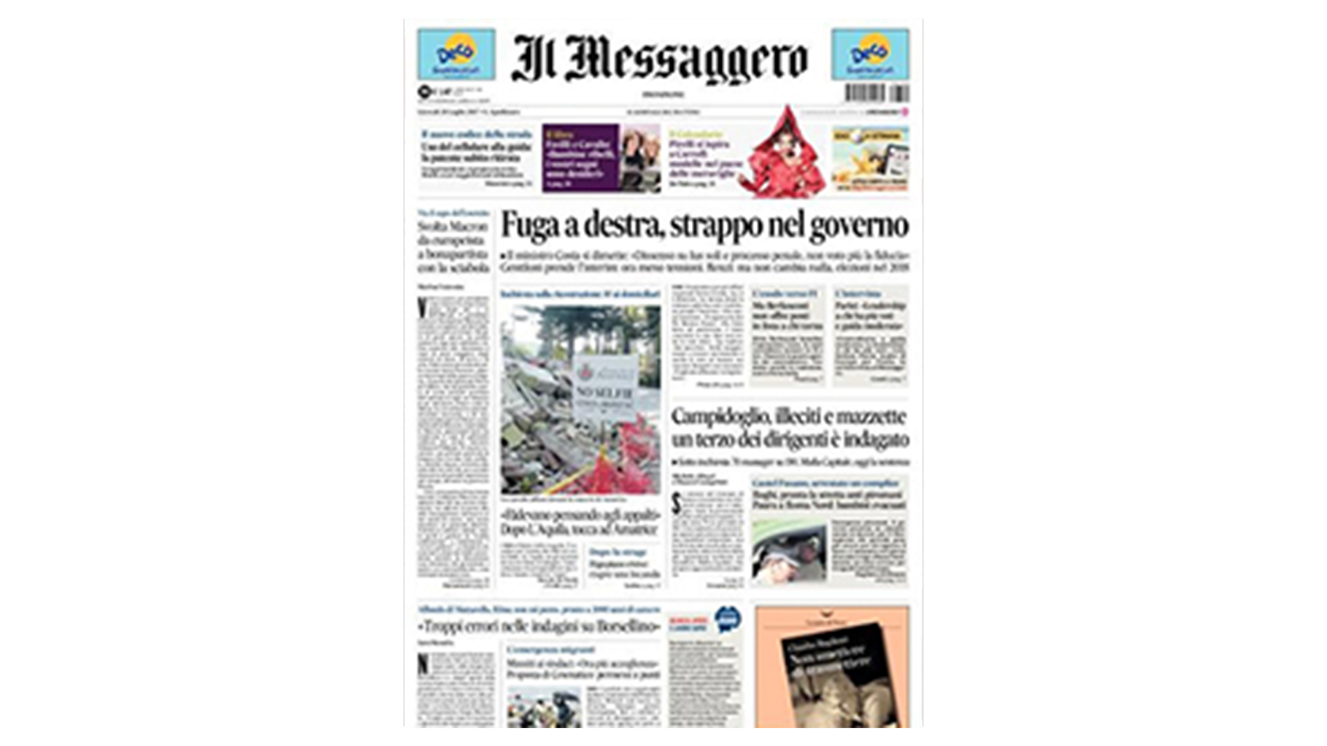 Il Messaggero - Luglio 2017 - Giessegi - Qualità e risparmio hanno trovato casa.	