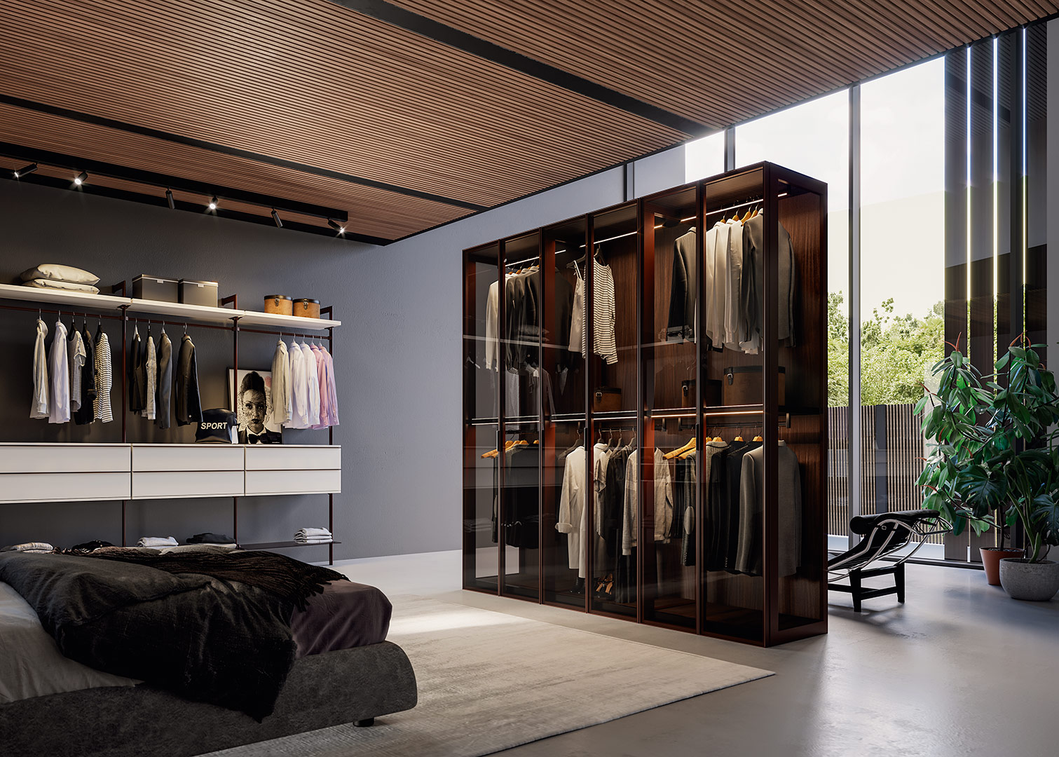 Walk in wardrobes