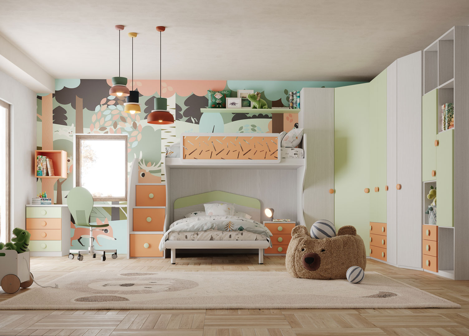 FLY Collection 2023: the new line of kids’ bedrooms bearing the Giessegi label - Giessegi.it